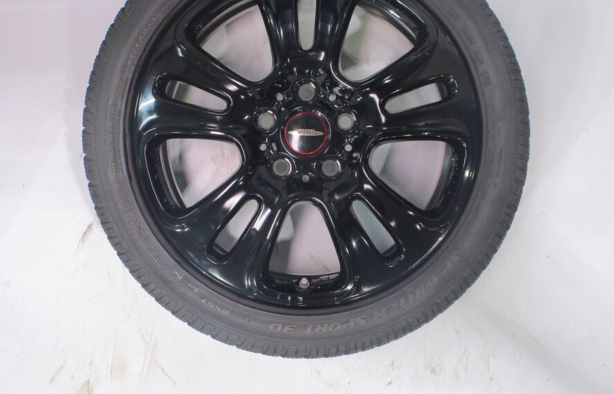 Mini Cooper / S / One / Cabrio F55 F56 F57 JCW510 17 inch velgen Dunlop Runflat Winterbanden Origineel