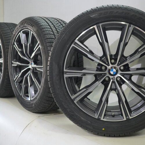 BMW X5 G05 X6 G06 740M 20 inch velgen Pirelli Runflat Winterbanden