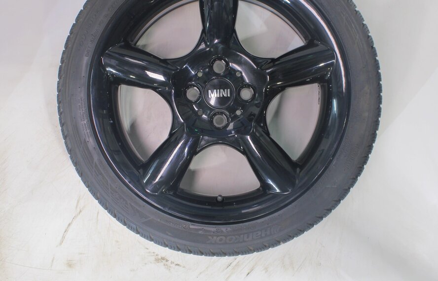 Mini R50 R52 R53 R55 R56 Clubman Cooper Spoke 110 17 inch velgen Hankook Winterbanden Origineel