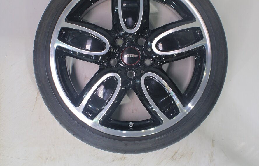 Mini Cooper / S / One / Cabrio F55 F56 F57 JCW509 18 inch velgen Dunlop Runflat Zomerbanden Nieuw Origineel