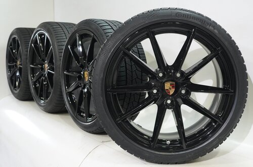 Porsche Porsche 911 992 Carrera S 4S Targa 4S 20 & 21 inch velgen Continental Winterbanden Nieuw Origineel