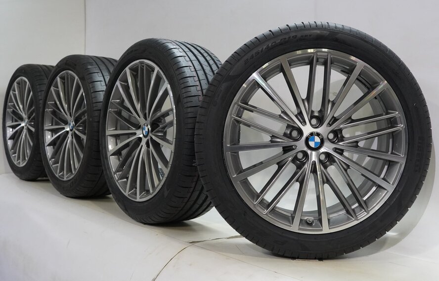 BMW BMW 5 serie G30 G31 8 serie G14 G15 G16 635 19 inch velgen Pirelli Zomerbanden Nieuw Origineel