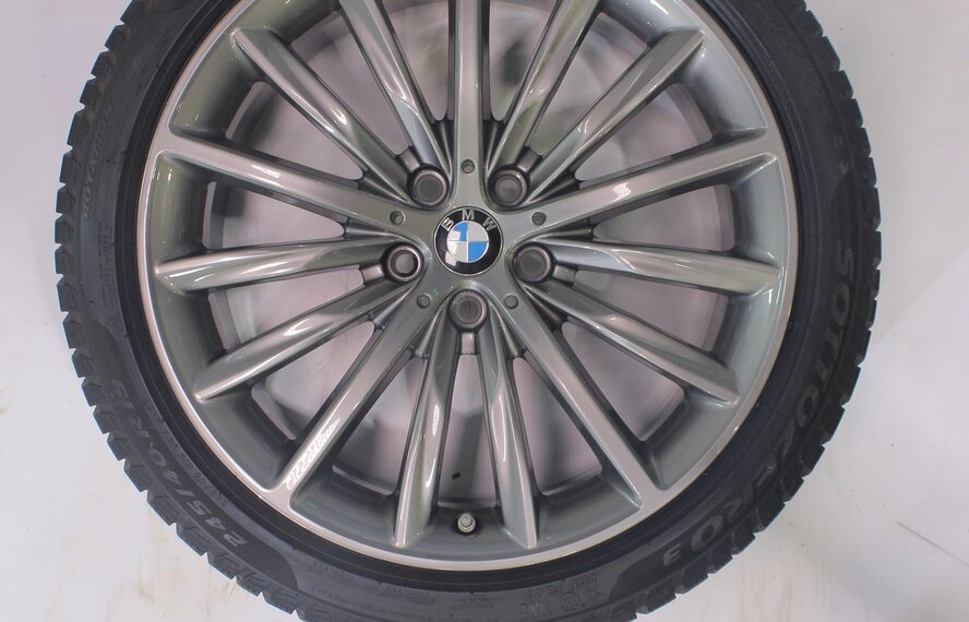 BMW BMW 5 serie G30 G31 8 serie G14 G15 G16 633 19 inch velgen Pirelli Runflat Winterbanden Origineel