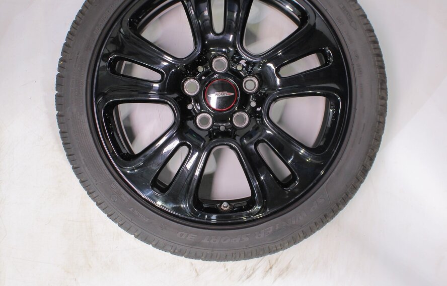Mini Mini Cooper / S / One / Cabrio F55 F56 F57 JCW510 17 inch velgen Dunlop Runflat Winterbanden Origineel
