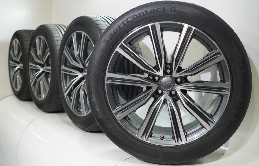 Audi Audi Q8 4M S-line 21 inch velgen Continental Zomerbanden Origineel