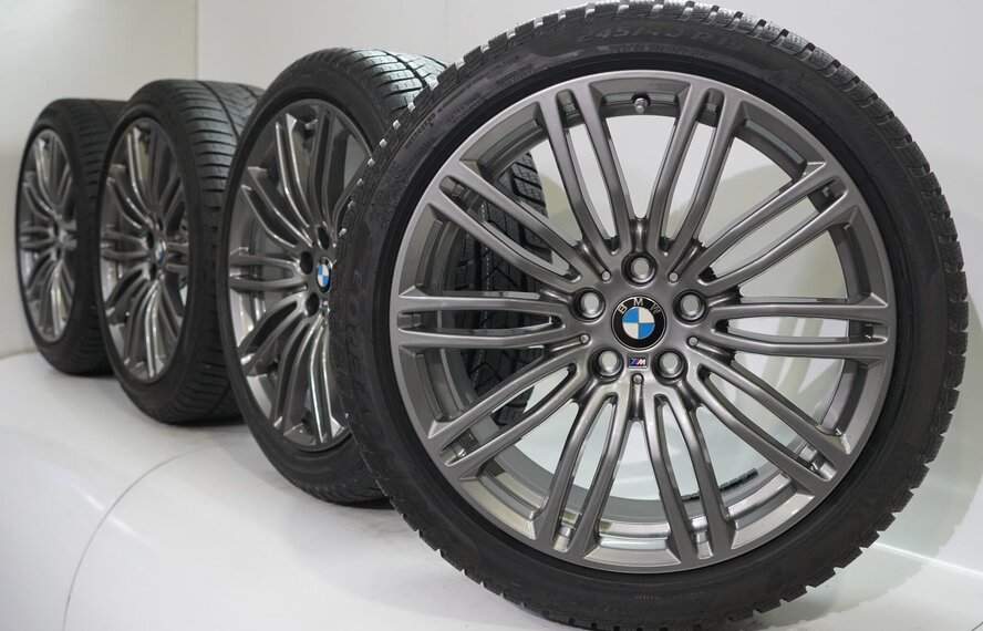 BMW BMW 5 serie G30 G31 8 serie G14 G15 G16 664M 19 inch velgen Pirelli Runflat Winterbanden Nieuw Origineel