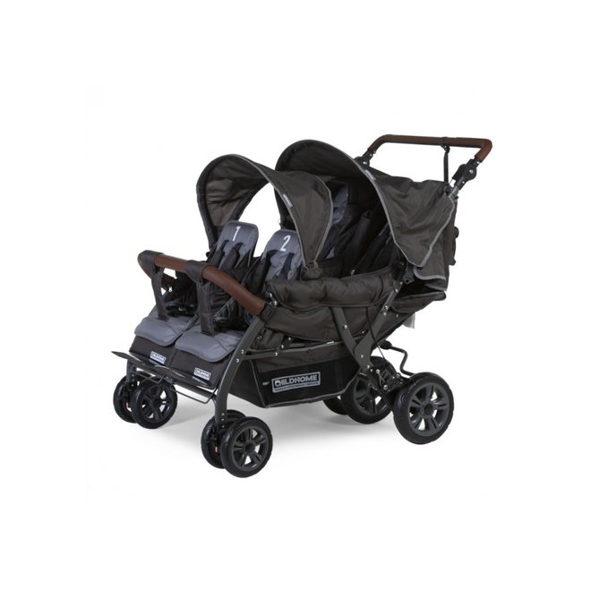 Dakloos Prime Somatische cel Childhome Bolderwagen Quadruple 4-zits - Bolderkar-shop