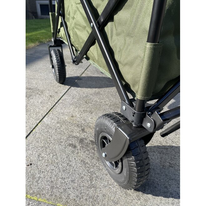 Opvouwbare bolderkar luchtbanden TRAVEL groen