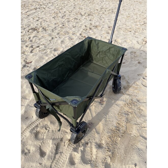 Opvouwbare bolderkar luchtbanden TRAVEL groen