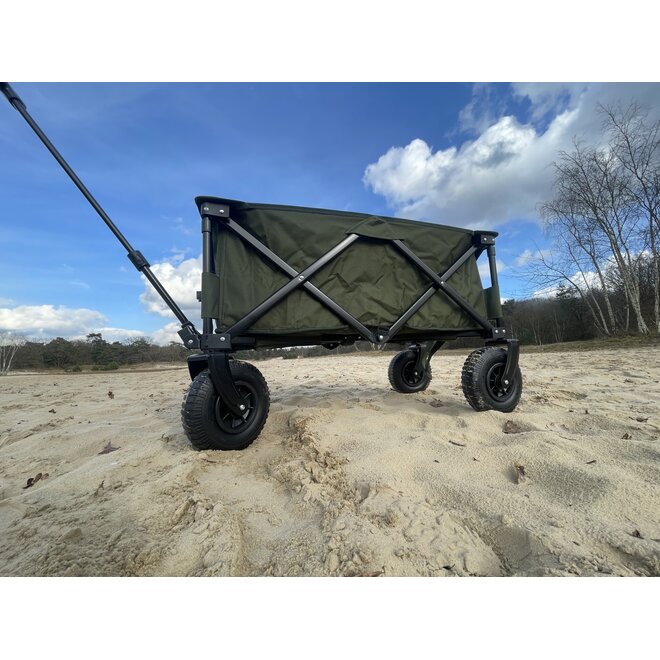 Opvouwbare bolderkar luchtbanden TRAVEL groen