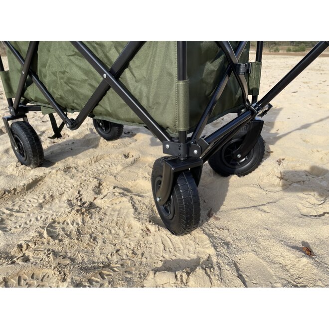 Opvouwbare bolderkar luchtbanden TRAVEL groen