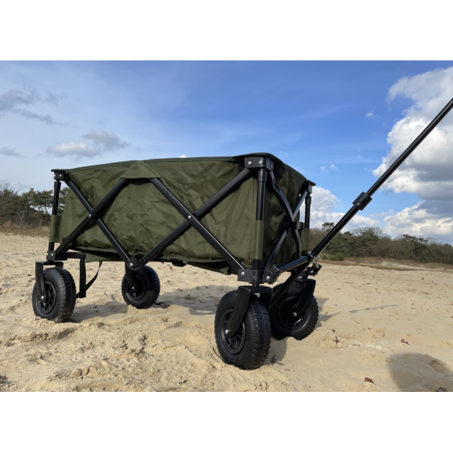 Opvouwbare bolderkar luchtbanden TRAVEL groen