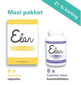 Supreme Kapseln & 1.000 mg Calcium Chew maxi Pakete - 12 Monate