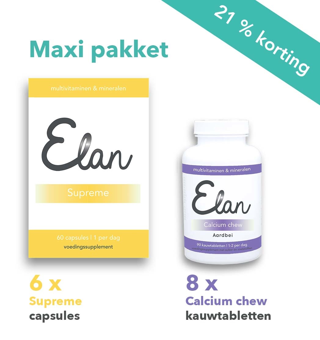 Capsules Supreme & 1.000 mg Calcium Chew maxi forfait – 12 mois