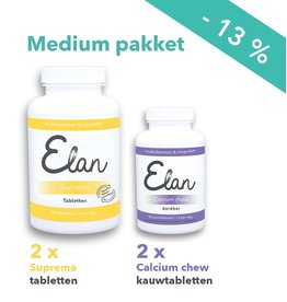 Supreme tabletten & 500 mg Calcium chew medium pakket - 6 maanden
