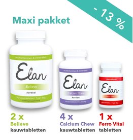 Believe Kautabletten & 1.000 mg Calcium Chew maxi Pakete - 6 Monate