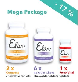 Compass Kautabletten & 1.500 mg Calcium Chew Mega Pakete - 6 Monate