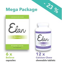 Believe capsules & 1.500 mg Calcium Chew mega pakket - 12 maanden