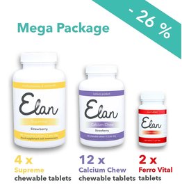 Supreme kauwtabletten & 1.500 mg Calcium Chew mega pakket - 12 maanden