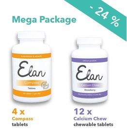 Compass tabletten & 1.500 mg Calcium Chew mega pakket - 12 maanden