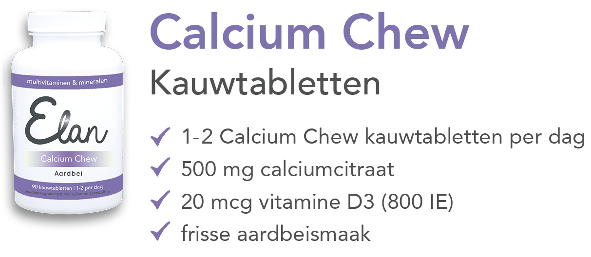 Proefverpakking Calcium Chew kauwtabletten & Calcium Vital tabletten