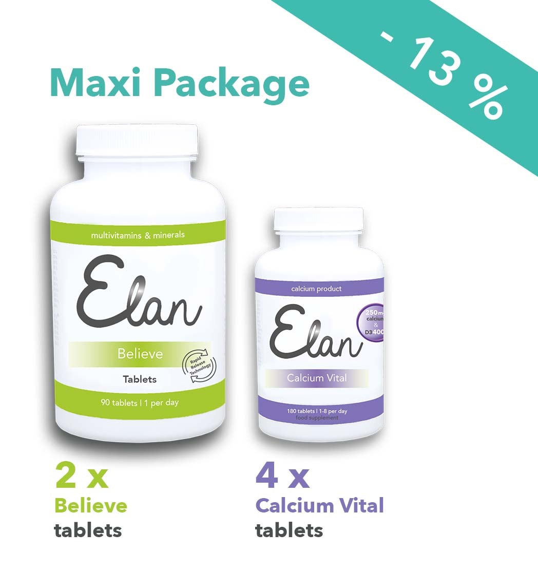 Believe Tabletten & 1.000 mg Calcium Vital maxi Pakete - 6 Monate