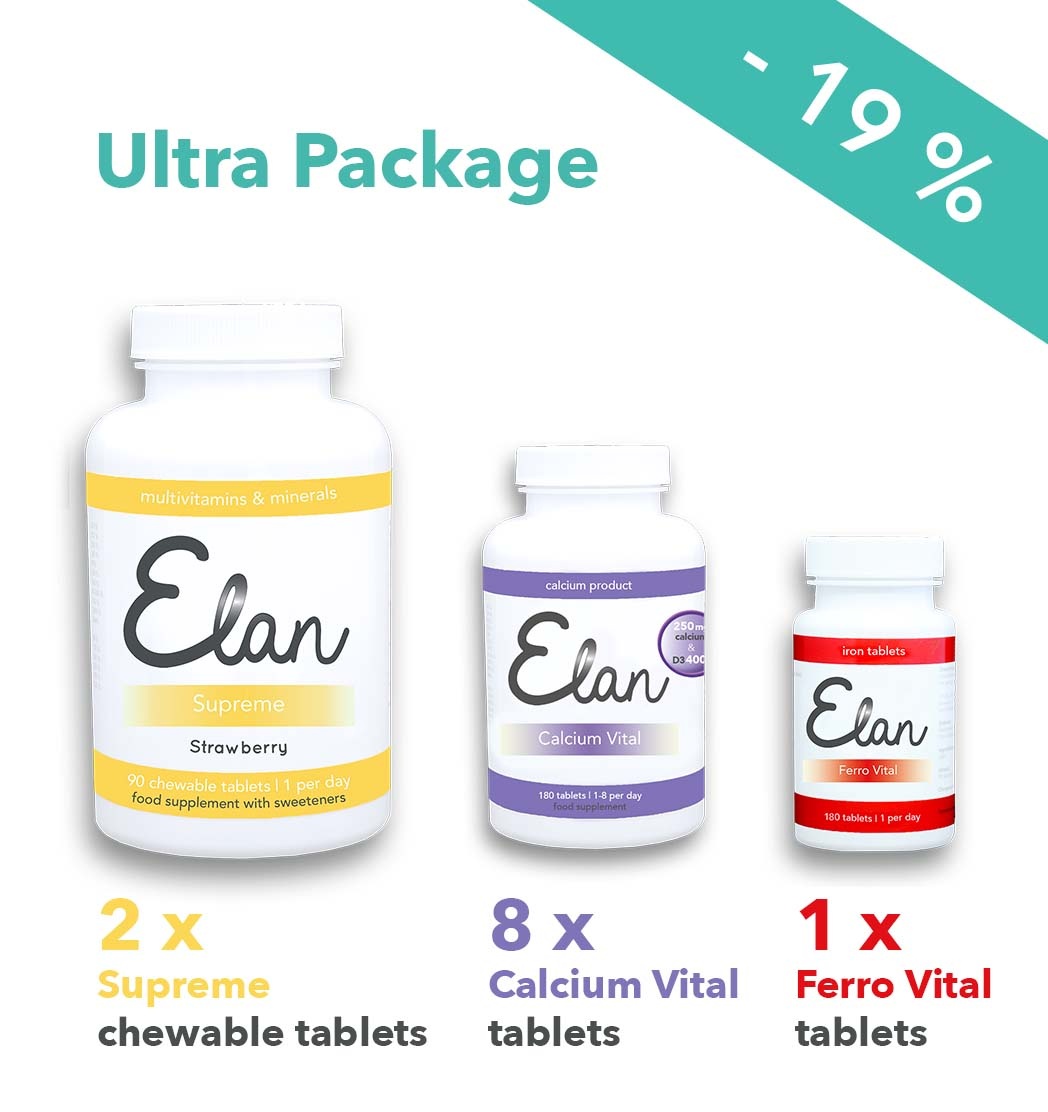 Supreme Kautabletten & 2.000 mg Calcium Vital Ultra Pakete - 6 Monate
