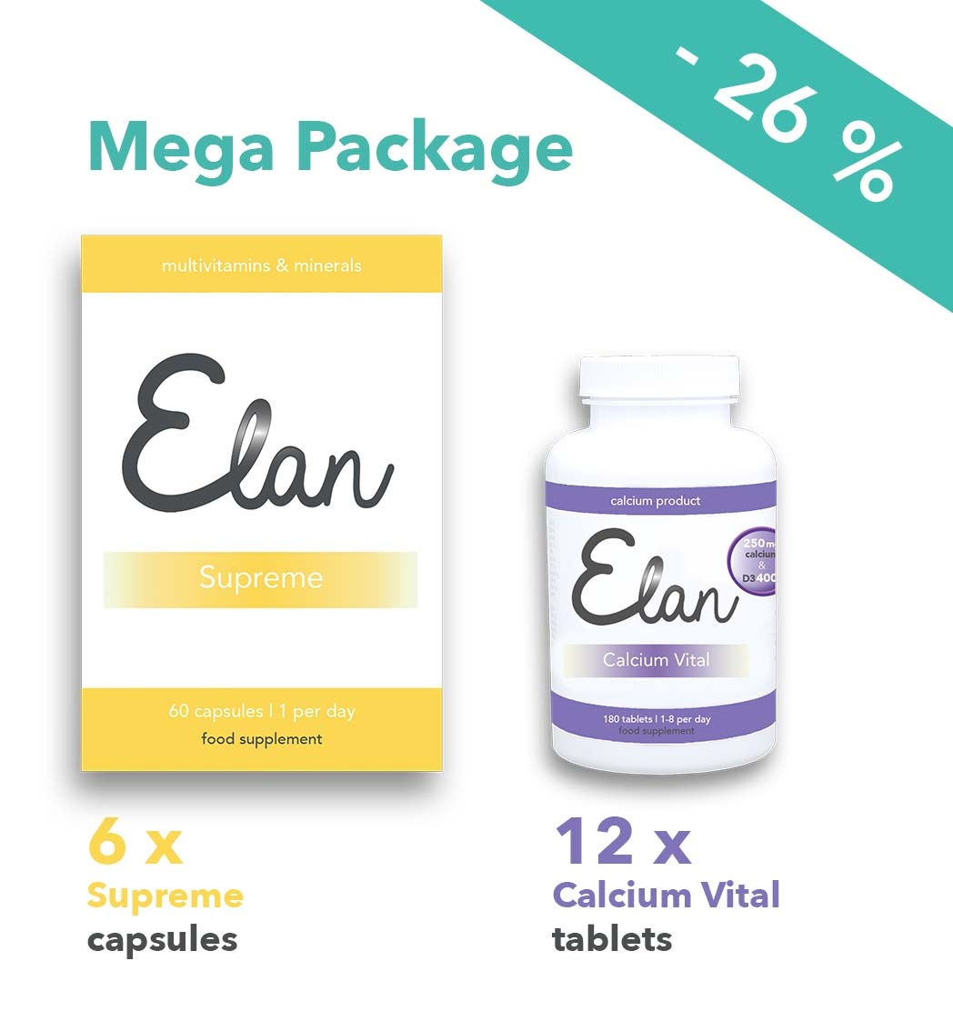 Supreme Kapseln & 1.500 mg Calcium Vital Mega Pakete - 12 Monate