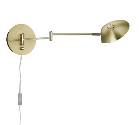 Trio Calcio Messing Bedlamp trio kopen in de aanbieding