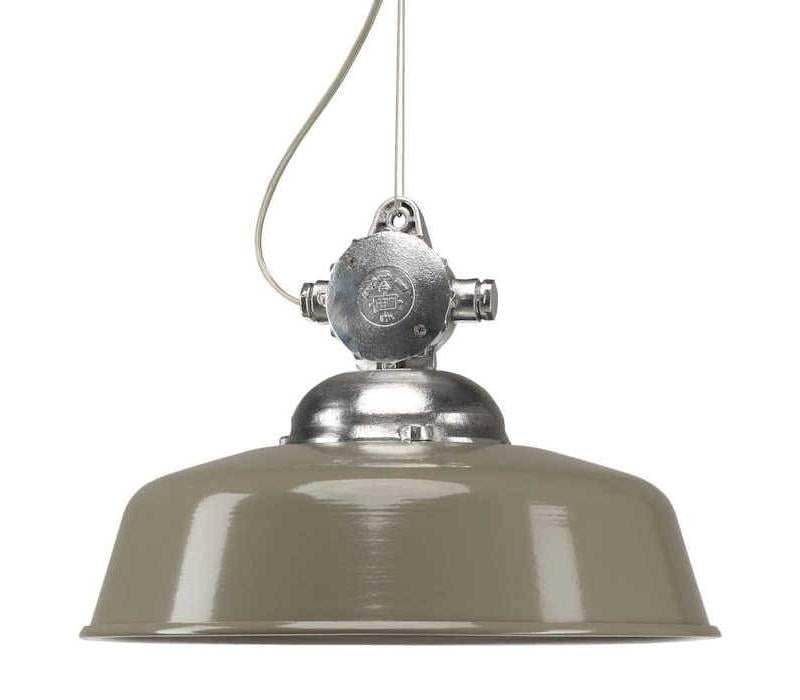 riem prototype verkoudheid industriële hanglamp Detroit taupe - Lichtdiscounter.nl