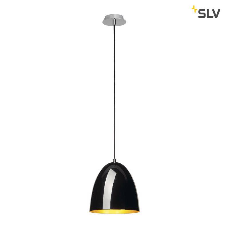 SLV PARA CONE 20 zwart-goud hanglamp