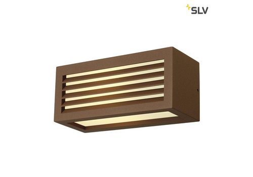 SLV BOX-L E27 ROESTKLEUR wandlamp