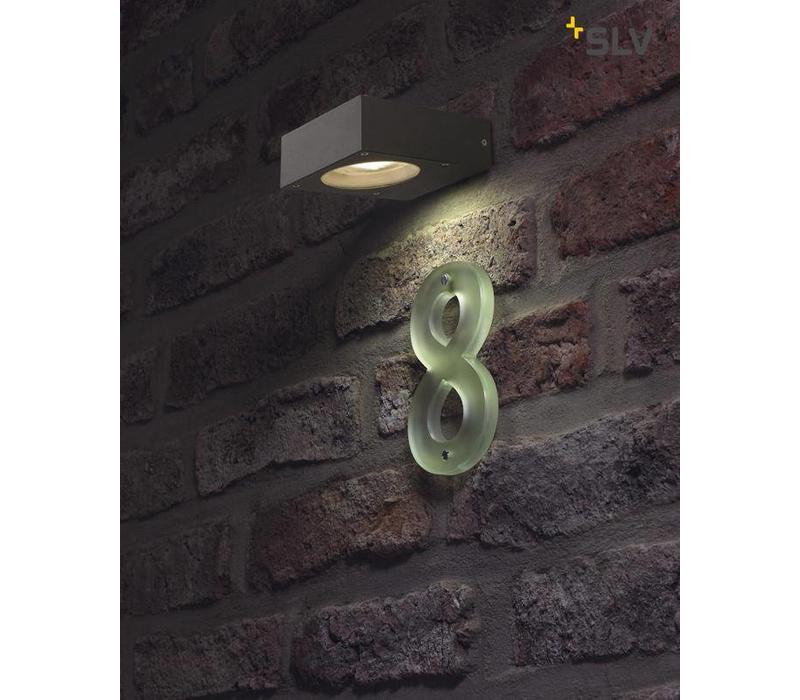 Quadrasyl WL15 antraciet wandlamp