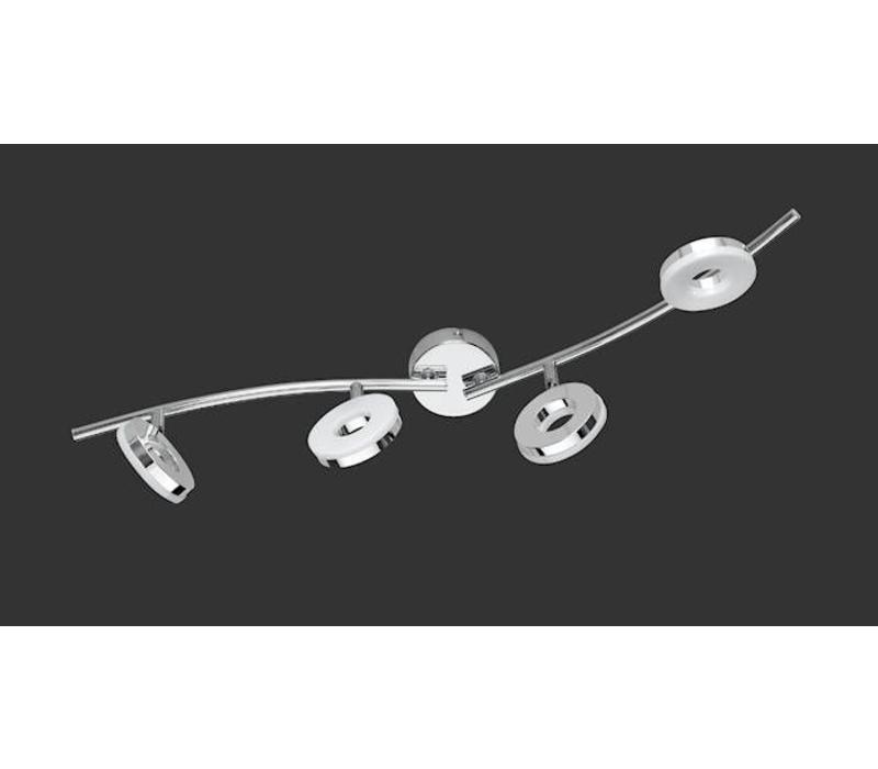 RENNES 4x 4W chroom plafondlamp