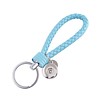 Clicks Sieraden Gevlochten click sleutelhanger blauw