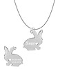 Sieraden met dieren Ketting met hanger Konijn