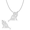 Sieraden met dieren Ketting met hanger Poes Zittend