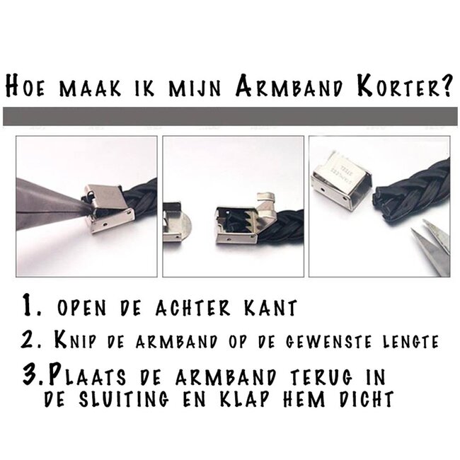 Leren armband graveren bruin