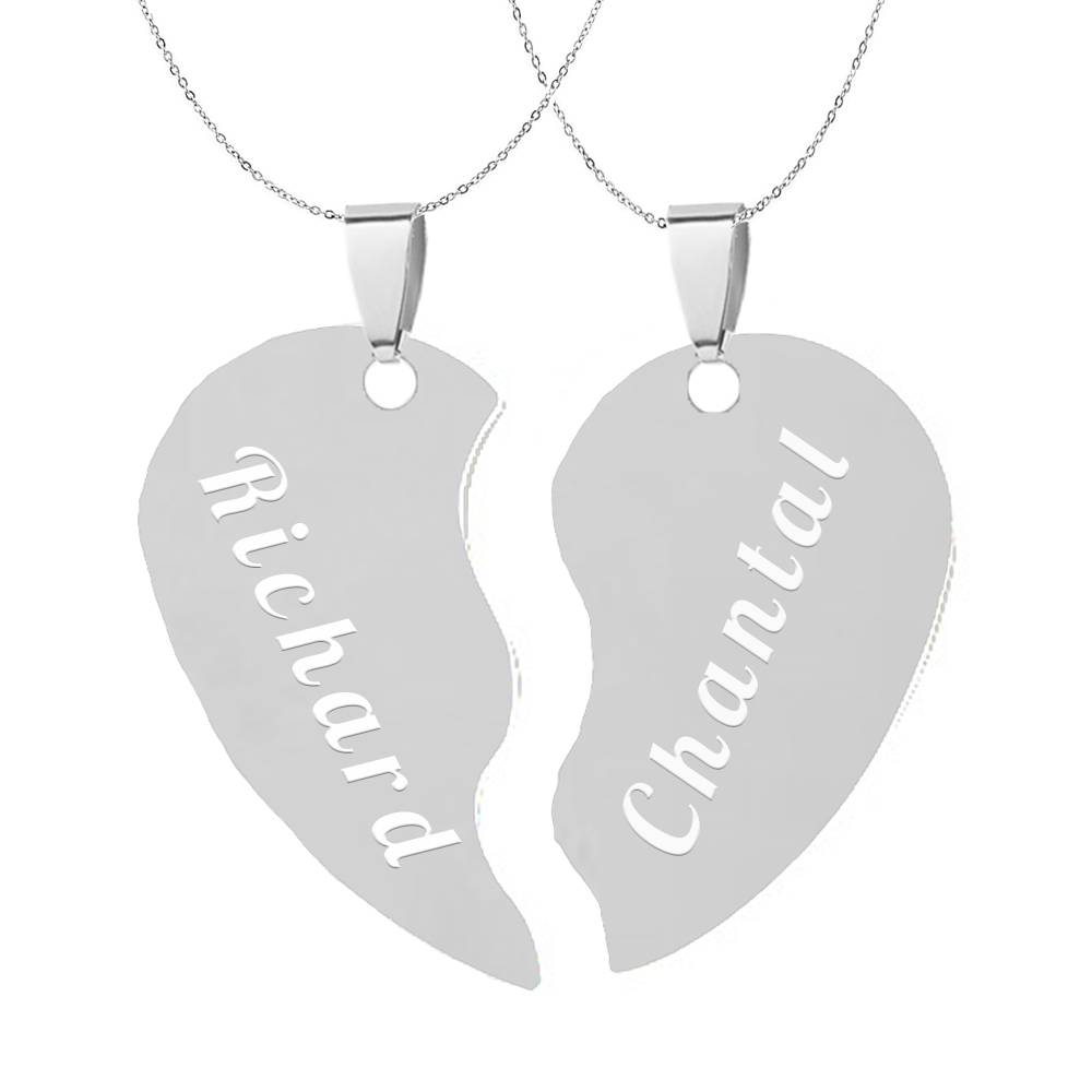 Hartjes ketting kopen? - Leuk voor koppels- Gratis Graveren! - Shoppe | Mooi &