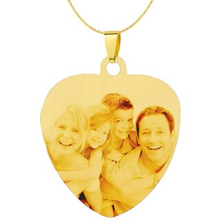 Ketting Graveren Hanger Hart sweet groot goudkleurig