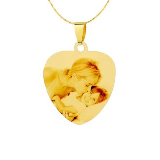 Ketting Graveren Hanger Hart sweet klein goudkleurig