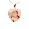 Ketting met foto Ketting Graveren Hanger Hart sweet klein rosé goudkleurig