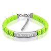 Armband met Naam Armband graveren dames fluo groen