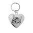 Sleutelhanger Graveren Hart Klein Zilverkleurig