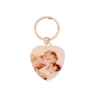 Sleutelhanger Graveren Hart Klein Sweet Rosé Goudkleurig