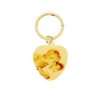 Sleutelhanger Graveren Hart Klein Sweet Goudkleurig