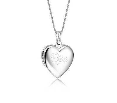 Ketting Graveren Foto Medaillon Ketting