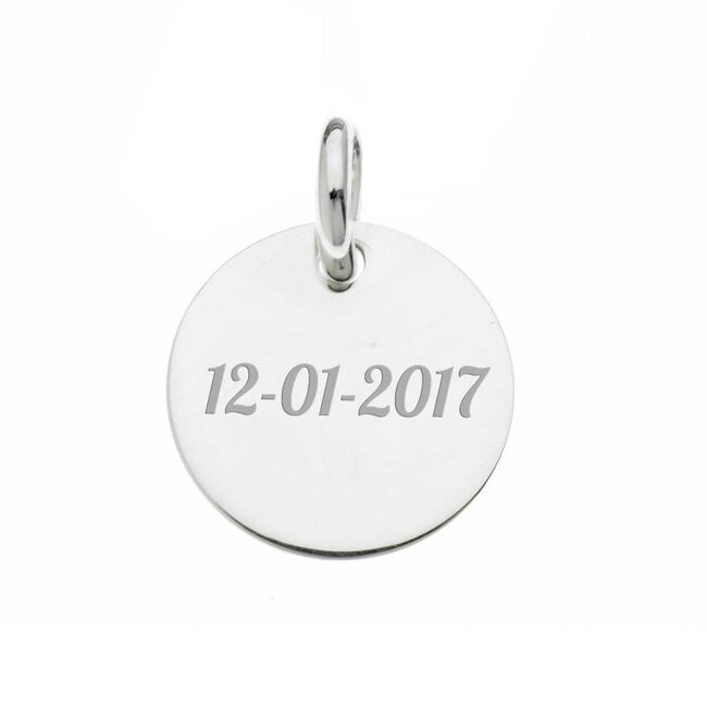 Los Rondje Graveren Zilverkleurig