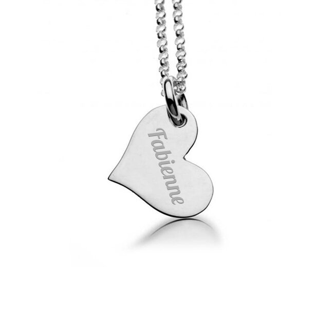 Ketting met Hartje zilverkleurig