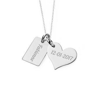 Familie Ketting Zilverkleurig